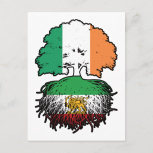 Carte Postale Lion et Soleil aux Racines Iraniennes Cultivé en I