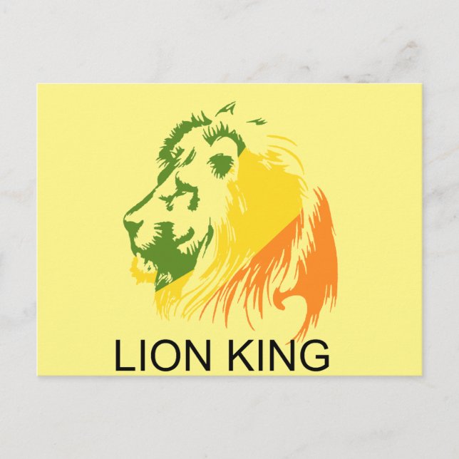 CARTE POSTALE LION KING (Devant)
