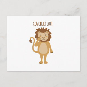 Carte Postale Lion lâche
