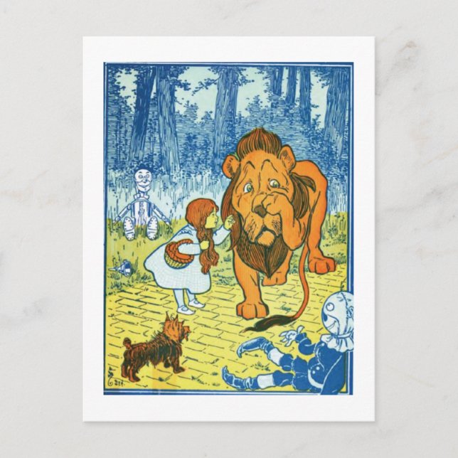 Carte Postale Lion lâche (Devant)