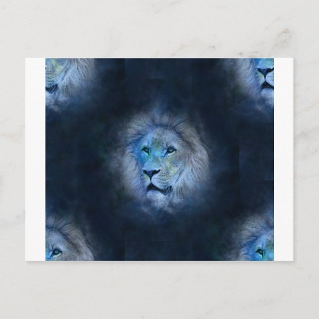 Carte Postale lion leo (Devant)