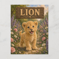 Lion Mignon Livre pour Bébé Nursery Animal