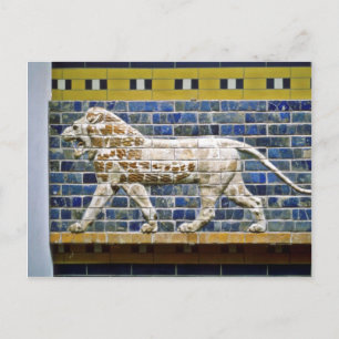Carte Postale Lion perse - Brique laquée, Istanbul