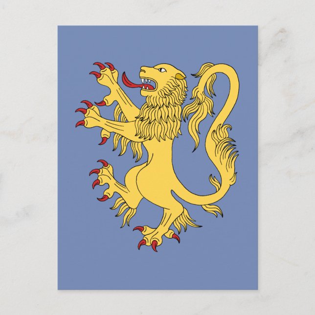 Carte Postale Lion Rampant (Devant)