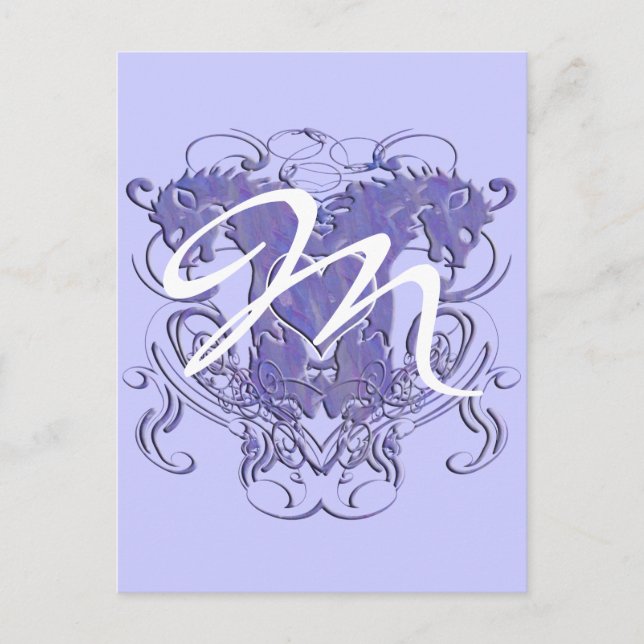 Carte Postale Lion Rampant Renaissance Mariage (Devant)