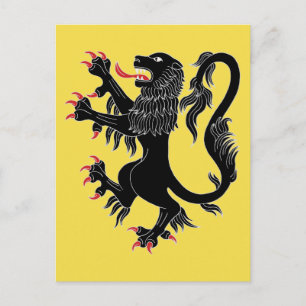 Carte Postale Lion Rampant Sable