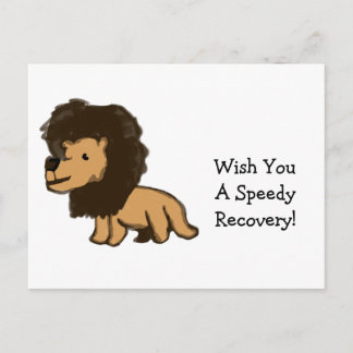 Carte Postale Lion Recovery Card
