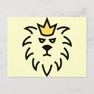 Carte Postale lion roi.