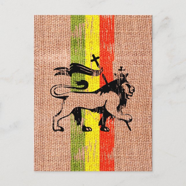 Carte Postale Lion royal reggae (Devant)