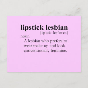 Carte Postale LIPSTICK LESBIAN (définition)