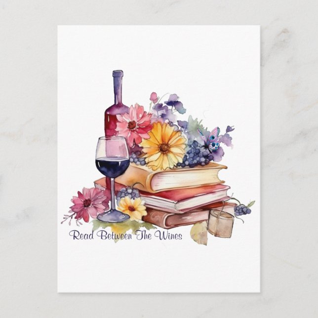 Carte Postale Lire entre les vins (Devant)