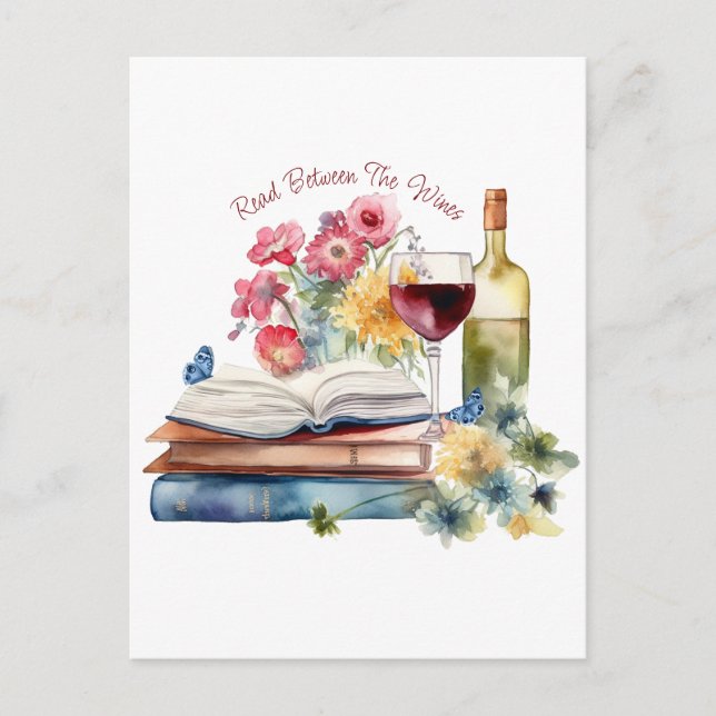 Carte Postale Lire entre les vins (Devant)