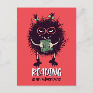 Carte Postale Lire est un professeur d'aventure drôle