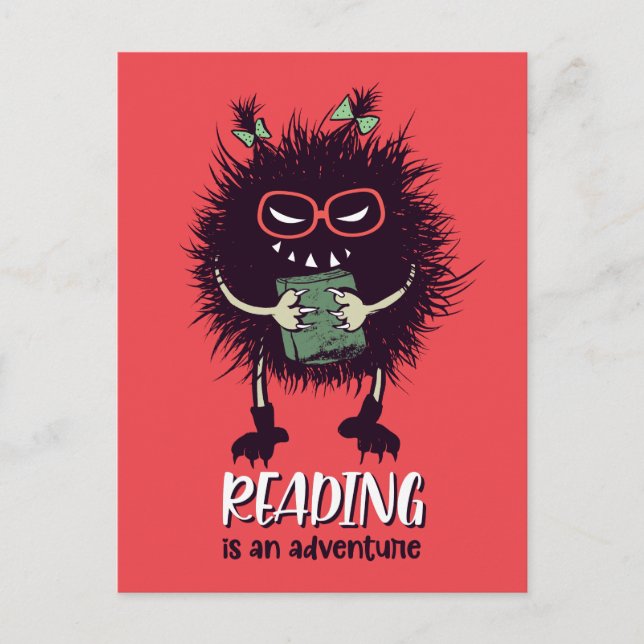 Carte Postale Lire est un professeur d'aventure drôle (Devant)