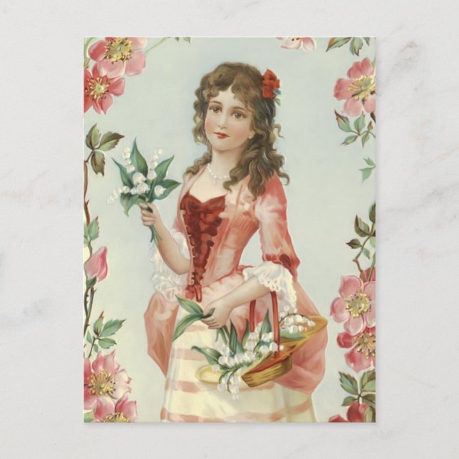 Carte Postale Lis de la jeune fille de Vally (Devant)