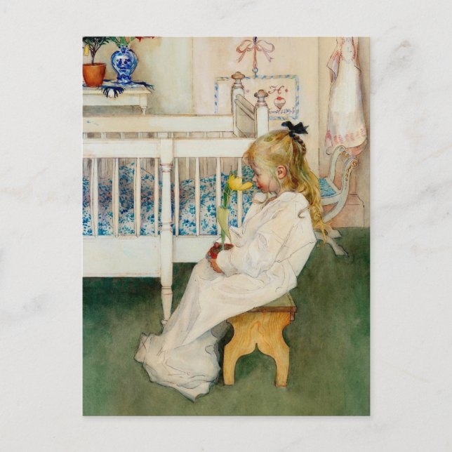 Carte Postale Lisbeth avec Tulipe jaune (Devant)