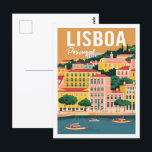 Carte Postale Lisboa Portugal Vintage célèbre Travel Place<br><div class="desc">Lisboa Portugal Vintage célèbre Travel Place</div>