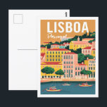 Carte Postale Lisboa Portugal Vintage célèbre Travel Place<br><div class="desc">Lisboa Portugal Vintage célèbre Travel Place</div>