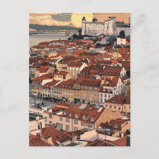 Carte Postale Lisbon Portugal (Devant)
