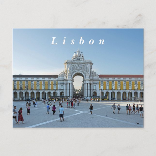 Carte Postale Lisbonne. Carré du commerce. (Devant)