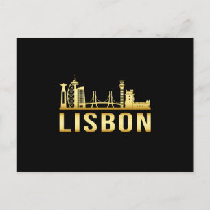 Carte Postale Lisbonne Portugal City Skyline Cityscape Funny Cad