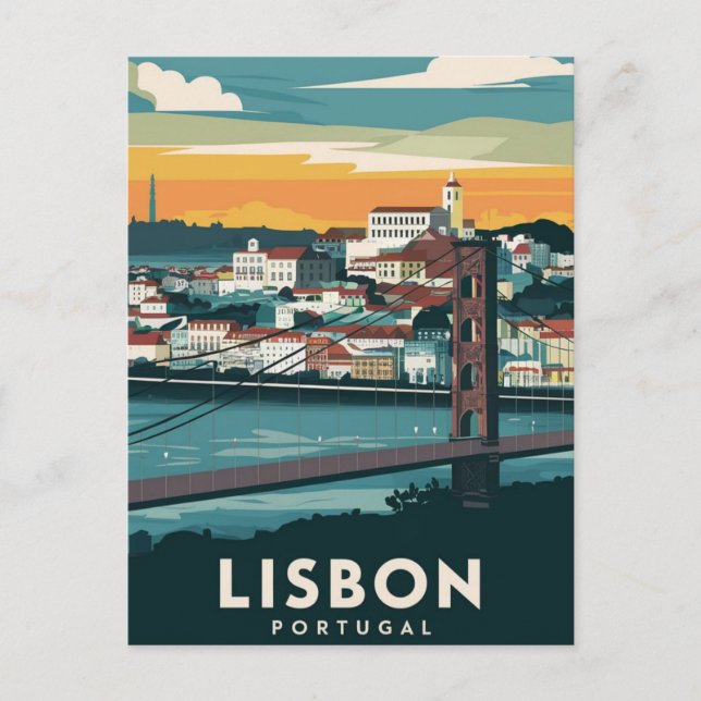 Carte Postale Lisbonne Portugal Voyages (Devant)