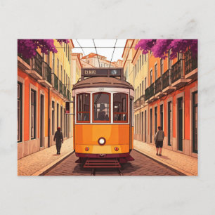 Carte postale Lisbonne Portugal Yellow Tram