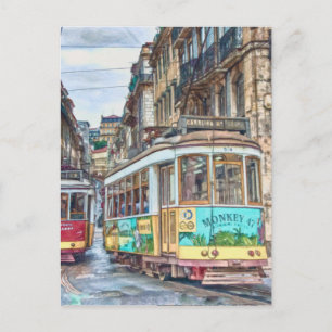 Carte Postale Lisbonne Voyage Vintage Portugal