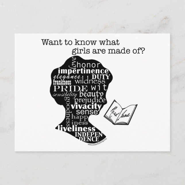 Carte Postale Lisez Jane Austen (Devant)