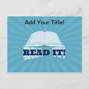 Carte Postale Lisez-le Allez Promouvoir votre livre ici