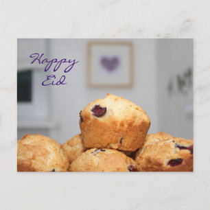 Carte Postale L'islamique heureux Kareem bonbons muffins cupcake