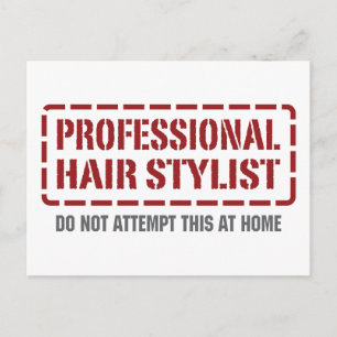 Carte Postale Liste professionnelle des cheveux