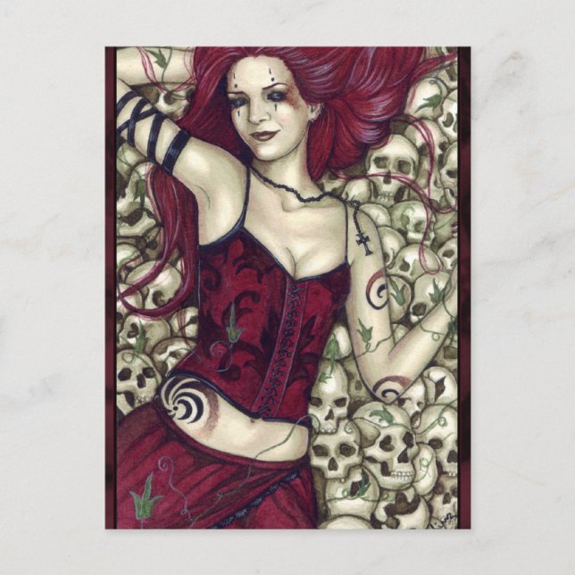 Carte postale Lit de crâne (Devant)