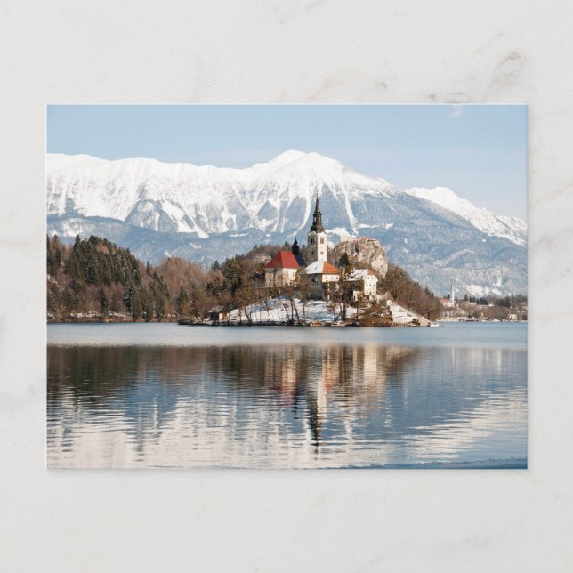 Carte Postale Lit en hiver, Slovénie (Devant)