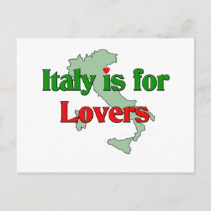 Carte Postale L'Italie Est Pour Les Amoureux