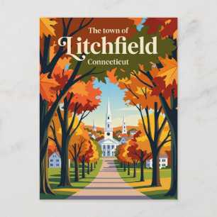 Carte Postale Litchfield Connecticut