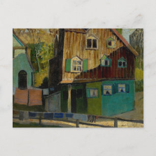 Carte Postale Literie rouge par Grant Wood