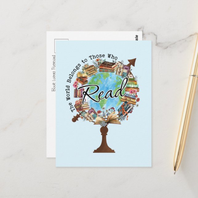 Carte Postale Littéraire Enchantant (Devant/Arrière en situation)