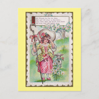 Carte Postale Little Bo-Peep et One Sheep