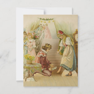 Carte Postale « Little Cinders » : illustration de conte de fées
