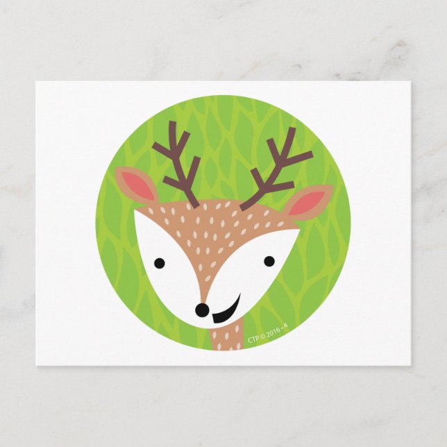Carte Postale Little Deer - Woodland Friends (Devant)