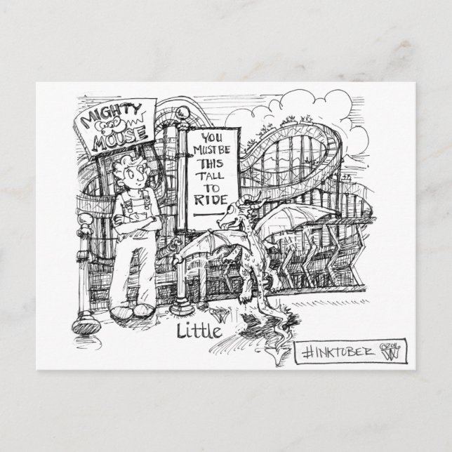 Carte Postale Little Dragon au Theme Park (Devant)