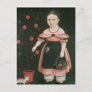 Carte Postale Little Girl in Lavender, c.1840