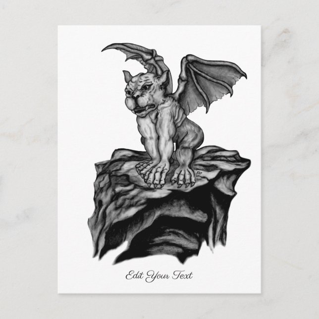 Carte Postale Little Golem Gargoyle (Devant)