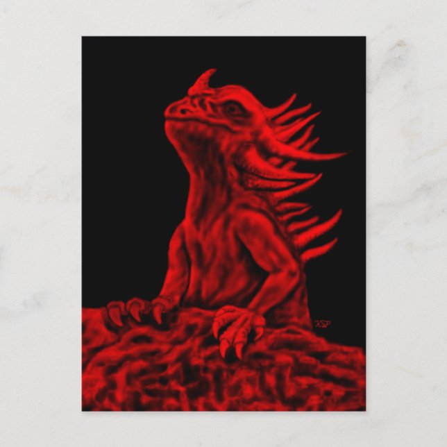 Carte Postale Little red Dragon (Devant)