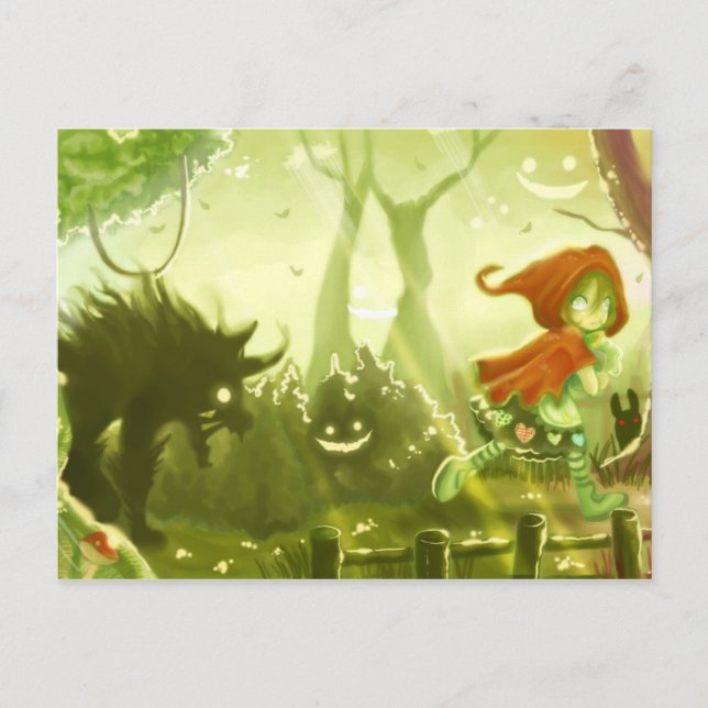 Carte postale Little Red Riding Hood 02 (Devant)
