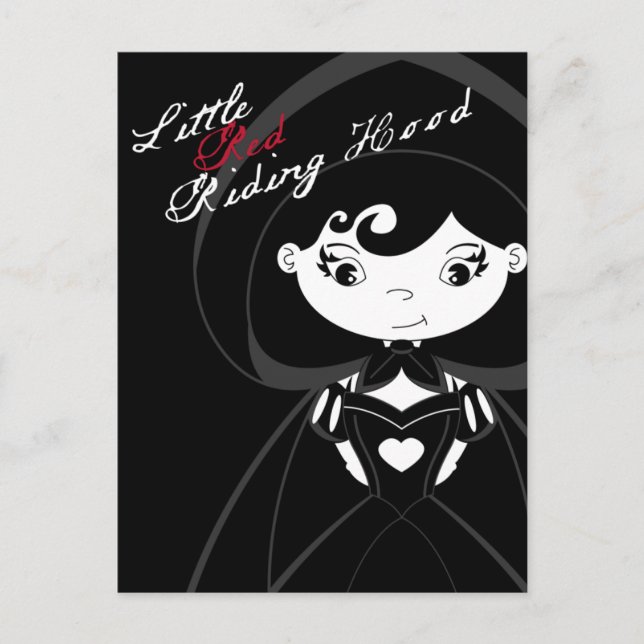 Carte postale Little Red Riding Hotte (Devant)