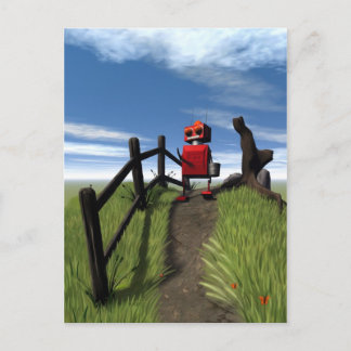 Carte postale Little Red Robot