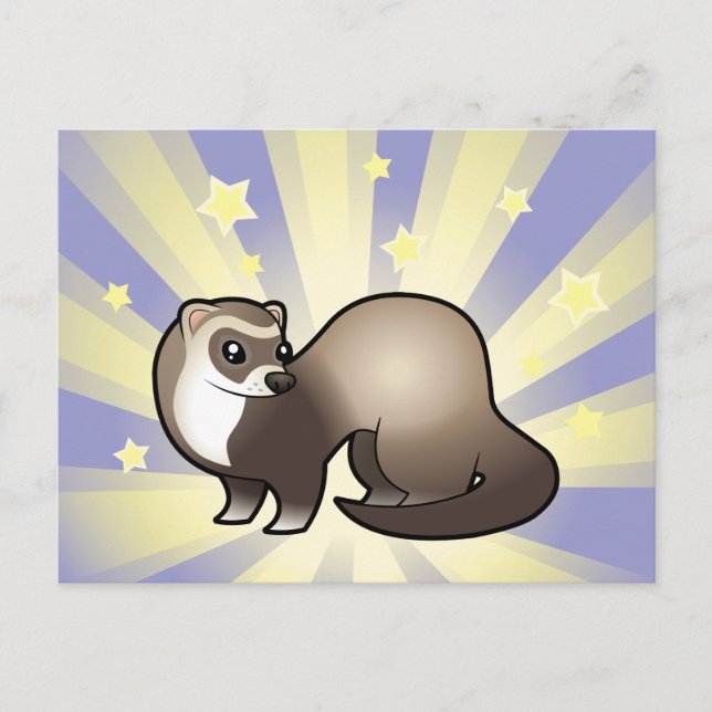 Carte Postale Little Star Ferret (Devant)