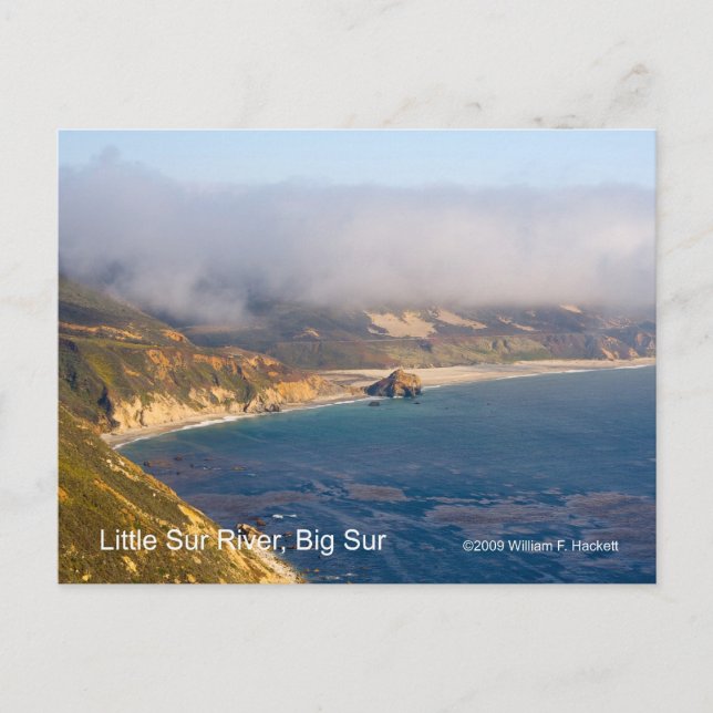 Carte Postale Little Sur River, Big Sur, Californie (Devant)